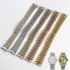 Watch Bands 13 17 20 21mm Accessories Band FOR Date-Just Series Wrist Strap Solid Stainless Steel Arc Mouth Bracelet224s