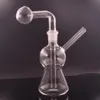 Popularny mini szklany palnik oleju woda bong mała bąbelkowa rura wodna rura dab rig bong popiół łapacza wodnego z rurami palnika oleju z dół 196o