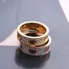 Brand Rings 316L Titanium steel ring lovers Rings Size for Women and Men luxury designer jewelry NO box266G