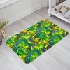 Alfombras Tropical Jungle Planta Hojas Verde Hawaii Cocina Piso Mat Sala de estar Decoración Alfombra Inicio Pasillo Entrada Felpudo Antideslizante Alfombra