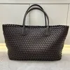 Cabat Weave Tote Torka na zakupy duże torebki torebka zamek błyskawiczny oryginalny designerski designer