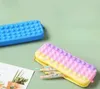 Rodenticidiad Decompression Bubble Music Silicone Pen Bag Primary School Student Stationery Box Storageギフト