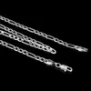 4mm Figaro Chain Necklace Fashion Classic Mens Long Necklace For Men Women 925 Sterling Silver Chain Jewelry 16 18 20 22 24inches253a