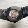 Orologio con diamanti fatto a mano Orologi meccanici automatici da uomo Orologio da polso da uomo d'affari nero con zaffiro da 41 mm Montre de Luxe