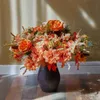 Decorazioni natalizie Decorazioni PARTY Bouquet di fiori per bouquet da sposa Decorazioni autunnali Fiori finti in seta Festa nuziale Baby Shower Decorazione domestica R230922