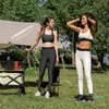 2023-Conjunto de ropa de yoga con sujetador deportivo Conjunto de mallas con sujetador deportivo
