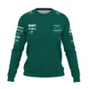 Herrtröjor tröjor Aston Martin långärmad tröja F1 Formel One Team Racing 3D Printed Men's Women's Sports Fashion Crew Neck Kids Top XXS-160