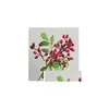 Couronnes de fleurs décoratives 2 pièces / 5 branches fausses plantes artificielles de myrtille décor floral pour jardin maison Ramadan verdure Faux Plantas Otyyp