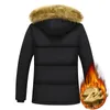 Mens Down Parkas Inverno Grosso Casaco de Pele Quente Vintage Luxo Oversize Com Capuz Sólido Lambswool Algodão Acolchoado Parka Casacos Casacos 230921