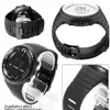 Para suunto core série pulseira de borracha preta pulseira de silicone de alta qualidade com ferramentas pulseira de relógio esportivo masculino