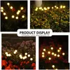 Altri edifici da giardino 24 pezzi luce solare a led decorazione per esterni luci paesaggistiche fuochi d'artificio lucciola decorazione per prato 220609 consegna di goccia Hom Dh8Pc