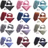 Bow Ties Men Fashion Paisley Floral Bowtie Necktie Hanky Pocket Square Cufflinks Set BWTHZ0301 230922