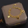 top Luxe designer armband Klavertje Vier Bedelarmbanden Elegante Mode 18K Gouden Agaat Schelpketting Moeder Dames Meisjes Paar Vakantie Verjaardagsfeestje Geschenken chai