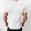 T-shirts pour hommes chemise d'été noir blanc couleur solide plus taille