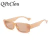 Sunglasses QPeClou 2023 Vintage Small Square Women Fashion Brand Desigenr Colorful Sun Glasses Female Shades Oculos Feminino