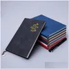 Notepads Wholesale Custom 5 Colors Options Business Office Simple Retro A5 Sheepskin Notebook Bronzing Logo Drop Delivery School Ind Dhjjb