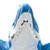 毛布漫画サメパジャマプレイスーツ子供の両親フード付き温かいフランネルブランケットパジャマホームズーツ面白いホームウェアブランケット寝袋230921
