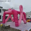 Customized Inflatable Breast Cancer Tent Arched Ribbon Tent for Event Promotion or Advertising