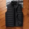 Gilet da uomo Gilet invernale leggero Gilet da uomo resistente all'usura Gilet senza maniche Taglio 3D Cappotto con colletto alla coreana