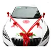 Flores decorativas YOMDID Flor Artificial Casamento Decoração de Carro Frente Equipe Decoração Conjunto Layout Cabeça