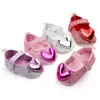 First Walkers 2023 Autumn Baby Shoes Princess Girl Infant Girls Indoor Soft-Soled Heart-Shaped Walking