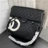 Sac à bandoulière médiéval pour femme de styliste 38 cm, sacs sous les bras en cuir à carreaux de diamant, matériel argenté, boucle en métal, sac à main grande capacité, voyage, aéroport, sacoche noir