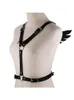 حمالات Altgoth Harajuku Mall Goth Goth Wings Harness Sexy Gothic Belts Punk Fashion Dark Pu Leather Garter Belt Women Clubwear 230921