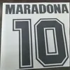 Maradona soccer Nameset Player nameset A-Z Number 0-9 Printng football font200r