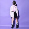 Stage Wear Girls Cheerleading Uniform Hip Hop Clothes paljetter Jazz Dance Costume Tops Shorts Catwalk Show Outfit Festival Clothing VDB3536