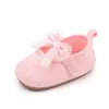 Premiers marcheurs blanc rose 6 mois 12 bébé filles chaussures pour bébés noeud dentelle petite fille princesse