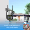 IP -kameror 4MP WiFi 4G PTZ Camera HD Dual Lens 10x Zoom Outdoor Security AI Human Detect Night Vision Surveillance CCTV 230922