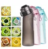 650ml Water Cup Air Flavored Sports Water Bottles Suitable For Outdoor Sports Fitness Fashion Fruit flavor Ring Fruit-Taste Rings T9I002459