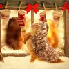 Abbigliamento per cani Mantello di alce per gatto di Natale Simpatico costume da renna per gatti Accessori per vestire cosplay con mantello per animali domestici in corna