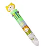 Cartoon Ten Color Ballpoint Pen Mobile High Beauty Multi color One Student Multi function Handheld Pen Color