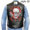 Coletes masculinos motocicleta couro bordado colete único breasted sem mangas jaqueta casual quatro estações motociclista jaquetas colete punk veste