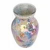 Vases Mosaic Glass Vase Shiny European Style Exquisite Decorative For Living Room Bedroom Decoration