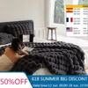 Blankets Faux Rabbit Fur Blanket 160x200cm Thick Winter Warm Blankets Sofa Throw Single High Quality Super Soft Flannel Fur Bedspread HKD230922