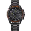 Casual Style Stainless Steel Multifunctional MensWatch Calendar Luminous Life Waterproof Quartz Watches Resistant Scratch Cool Man254H