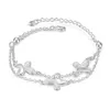 Gift Butterfly 925 Silver Armband JSPB409 Girl Women Sterling Silver Plated Charm Armelets309o