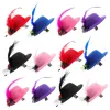 Bandanas 12 PCS Card Emittent Mini Hat Hair Clip Children Little Girl Clips Kids Girls Decorative Party Drop Delivery Fashion Accessorie DH0NV