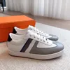 Luxe 2023S/S Hommes Baskets Profondes Chaussures Respirent Tricoté En Cuir De Veau Technique Doublure En Toile Baskets Basses D'été Planche À Roulettes Marche Discount Chaussures