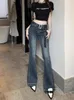 Jeans pour femmes American Vintage Wash Girl Micro Flare Summer Floor Towers Slim Fit Pantalon à jambe droite Mode Femme Vêtements