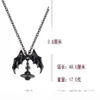 Queen Mother Demon Evil Titanium Black Wings Diamond Saturn Necklace Super Cool Punk Bat6525396257i