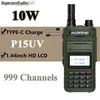 Walkie Talkie P15UV Walkie Talkie Baofeng Dual Band CB Ham Radios Tway Type-C USB C充電器長距離144-146MHz/430-440MHz UV82 UV5R HKD230922