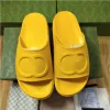 デザイナースリッパ豪華なサンドルプール枕コンフォートラバルスライドプラットフォームサンダル女性のための本物の革の夏靴