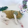 Kat kostuums herfst winter Sphinx kleding Devon Rex haarloze fluwelen dik kostuum huisdier kleding koraal voor katten Sphynx