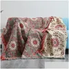 Blankets Bohemian Cotton Sofa Throw Blanket Double Side Bed Er Nordic Cushion Leisure Bedspread Four Seasons Thin Quilt 230721 Drop Dhqic