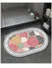 Carpets Bathroom Absorbent Floor Mat Nordic Small Floral Toilet Entrance Quick Drying Household Anti-slip