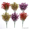 Décorations de Noël Fleurs artificielles Mariage Mariée Bouquet Fleur Plante Cadeaux pour la fête de mariage Vase de table Décoration de jardin R230922