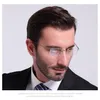 남자 안경 프레임 티타늄 림없는 얇은 패션 브랜드 안경 처방 최고 품질 안경 유연한 고글 레스 글들 219x